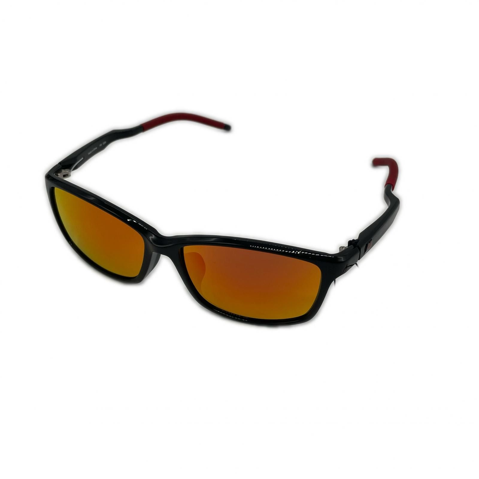 ニュー ンスゴルフ Balance golf サングラス 黒×赤 NB 8103 偏光レンズ ケース