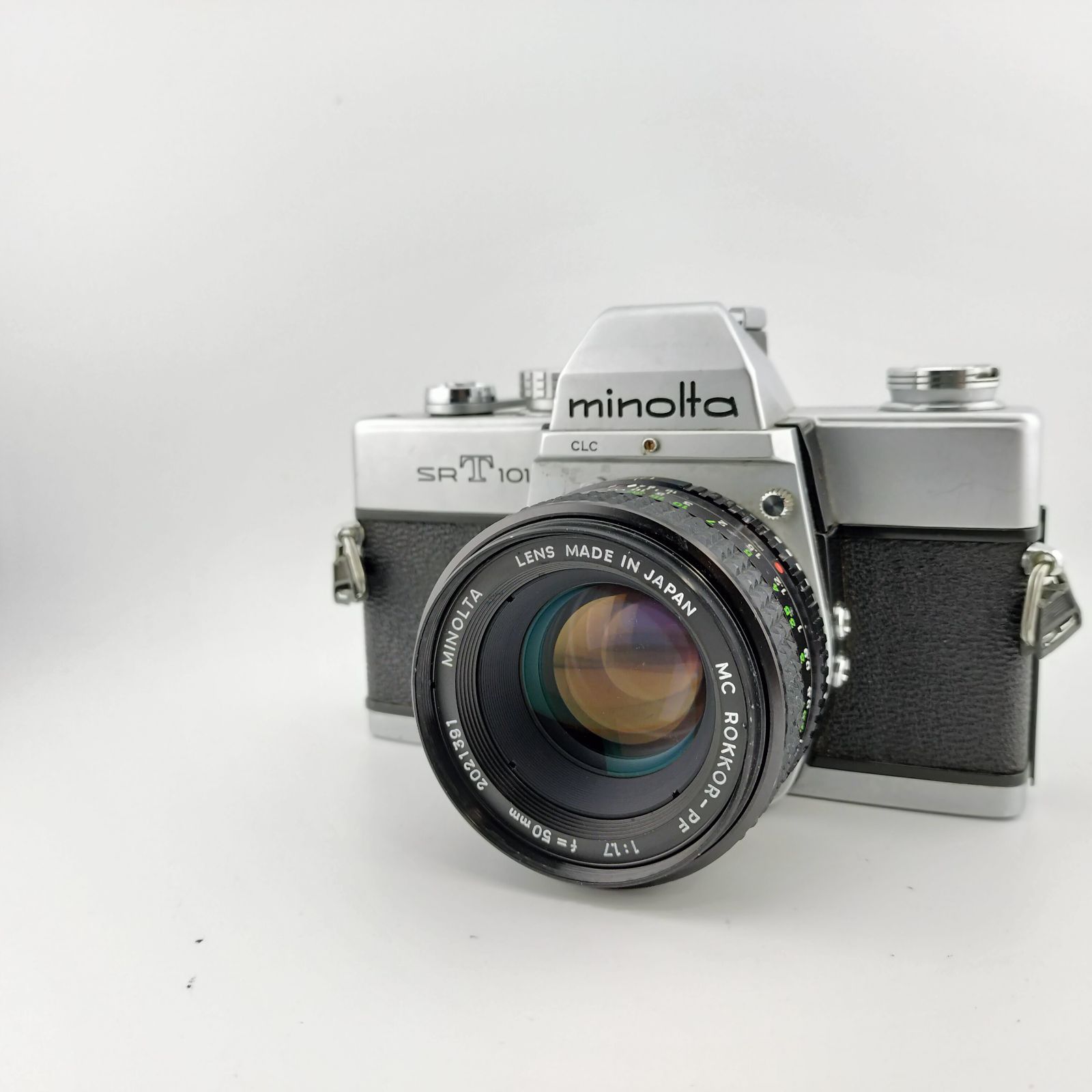 動作確認済☆Minolta ミノルタ SRT101 シルバー MC ROKKOR-PF 1:1.7 f