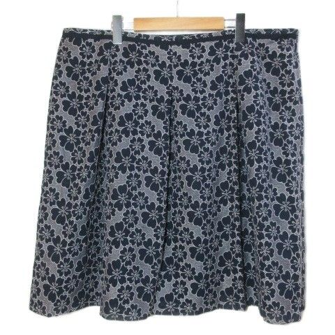 アリスバーリー Aylesbury 美品 大きいサイズ 花柄レーススカート 刺繡