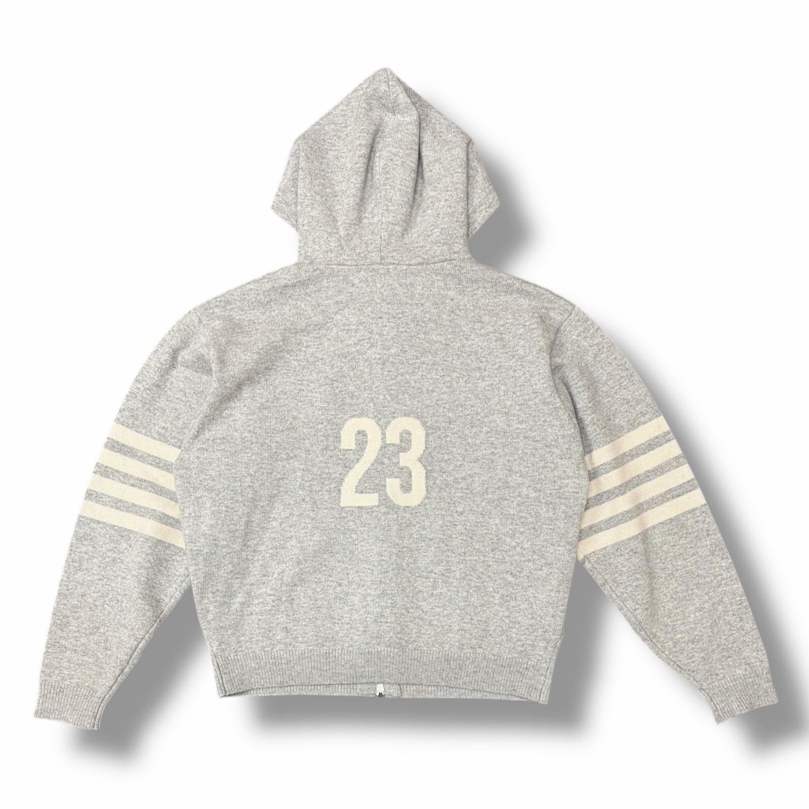 参考上代33000円 KOWGA 25AW FOOT BALL KNIT HOODIE フットボール