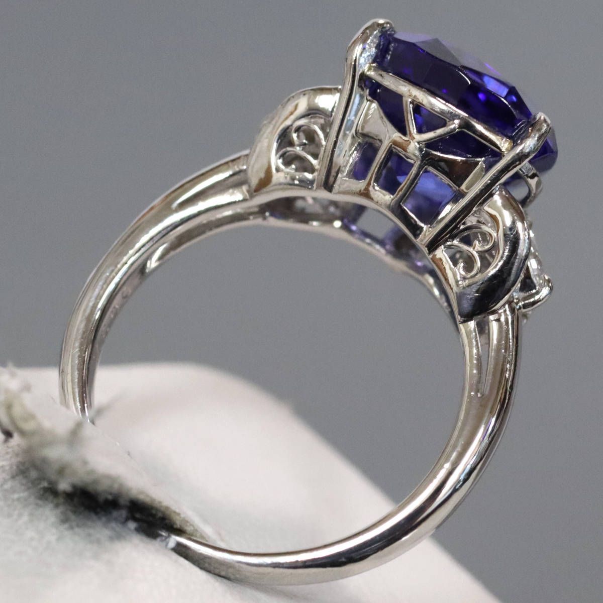 Pt900 タンザナイト　6.66 ダイヤモンド　0.43 リング　指輪 Tanzanite Pt900タンザナイト ダイヤモンドリング (NO.48560) – JEX