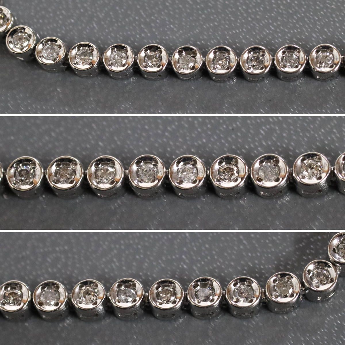 Pt850ダイヤモンドテニスブレスレット D1.00 13.7g 19cm - メルカリ
