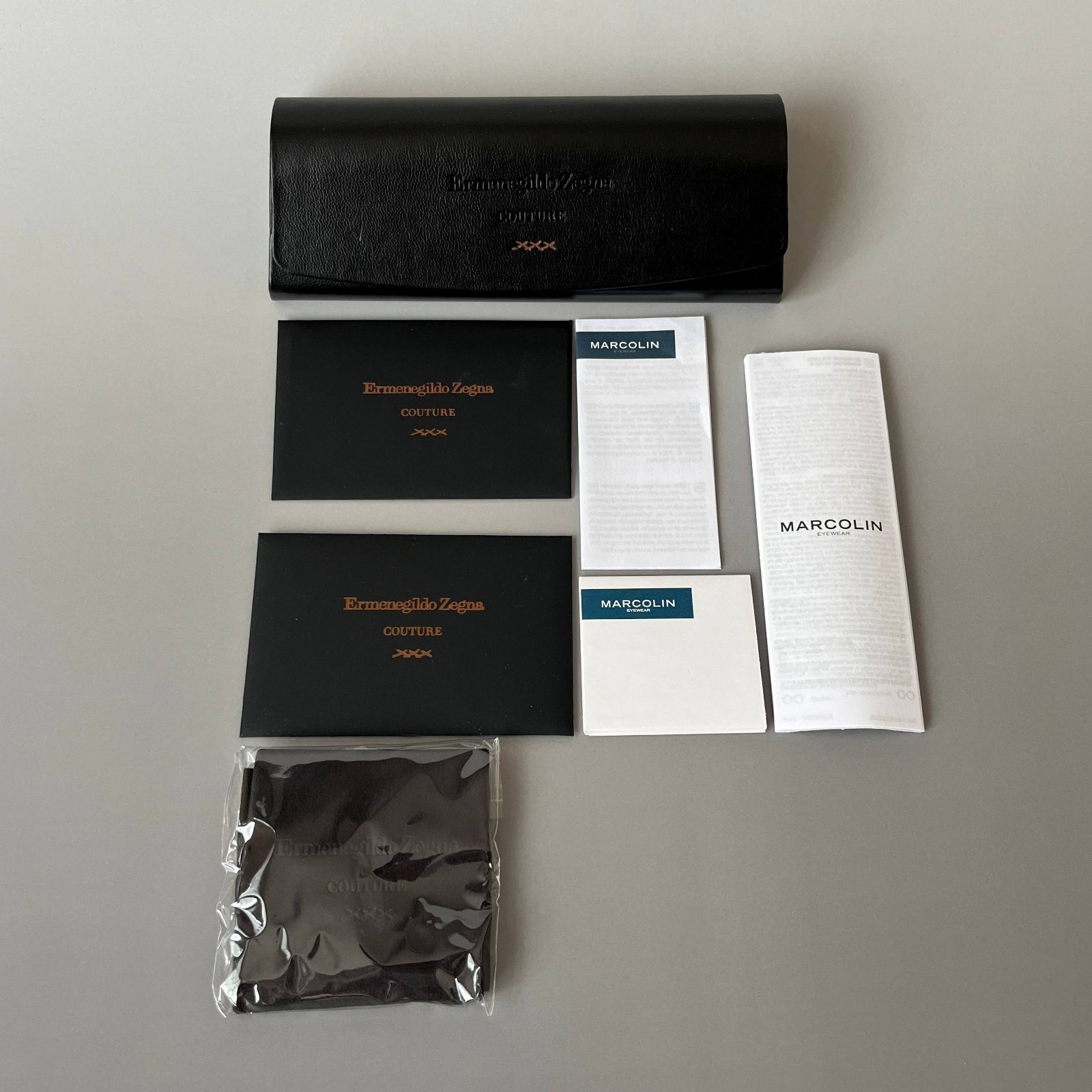 エルメネジルドゼニア メガネ Ermenegildo Zegna ウェリントン 
