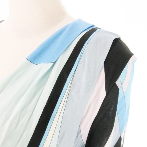 エミリオプッチ EMILIO PUCCI カシュクールワンピース ミモレ ロング