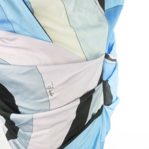エミリオプッチ EMILIO PUCCI カシュクールワンピース ミモレ ロング