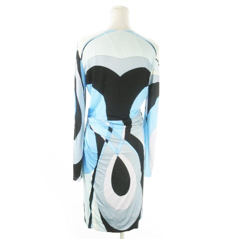 エミリオプッチ EMILIO PUCCI カシュクールワンピース ミモレ ロング