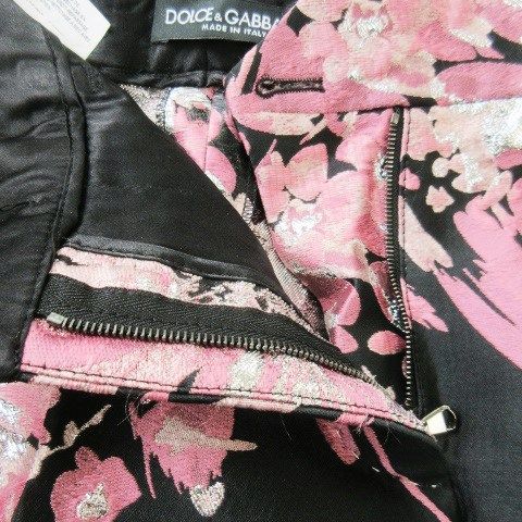 DOLCE&GABBANAドルガバ　レディース　花柄パンツ38 新品タグ付き ドルチェ&ガッバーナ ドルガバ DOLCE&GABBANA ジャガードパンツ