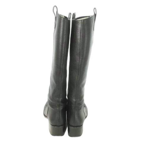 グッチ GUCCI ロングブーツ ミドルヒール アーモンドトゥ グレイン