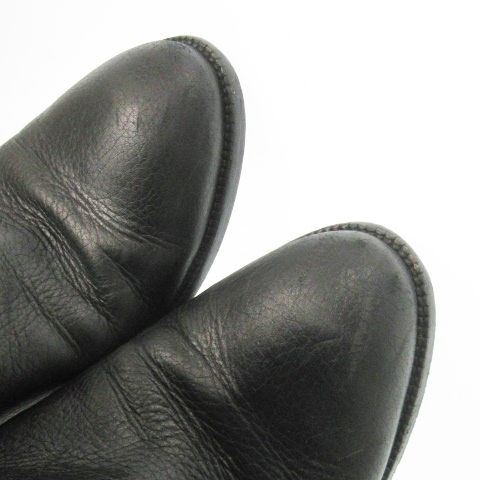 グッチ GUCCI ロングブーツ ミドルヒール アーモンドトゥ グレイン