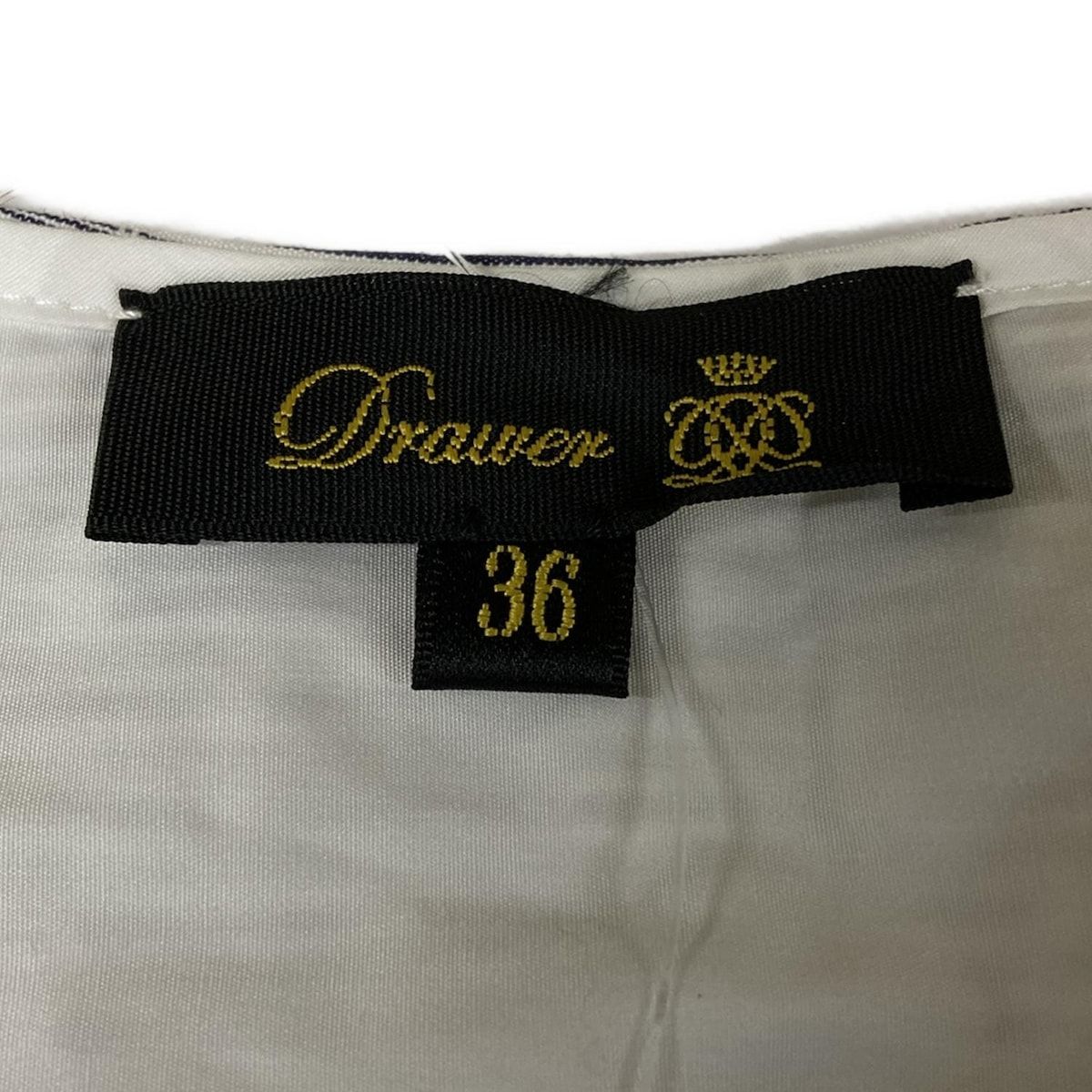 Drawer(ドゥロワー) 長袖シャツブラウス サイズ36 S レディース - 白