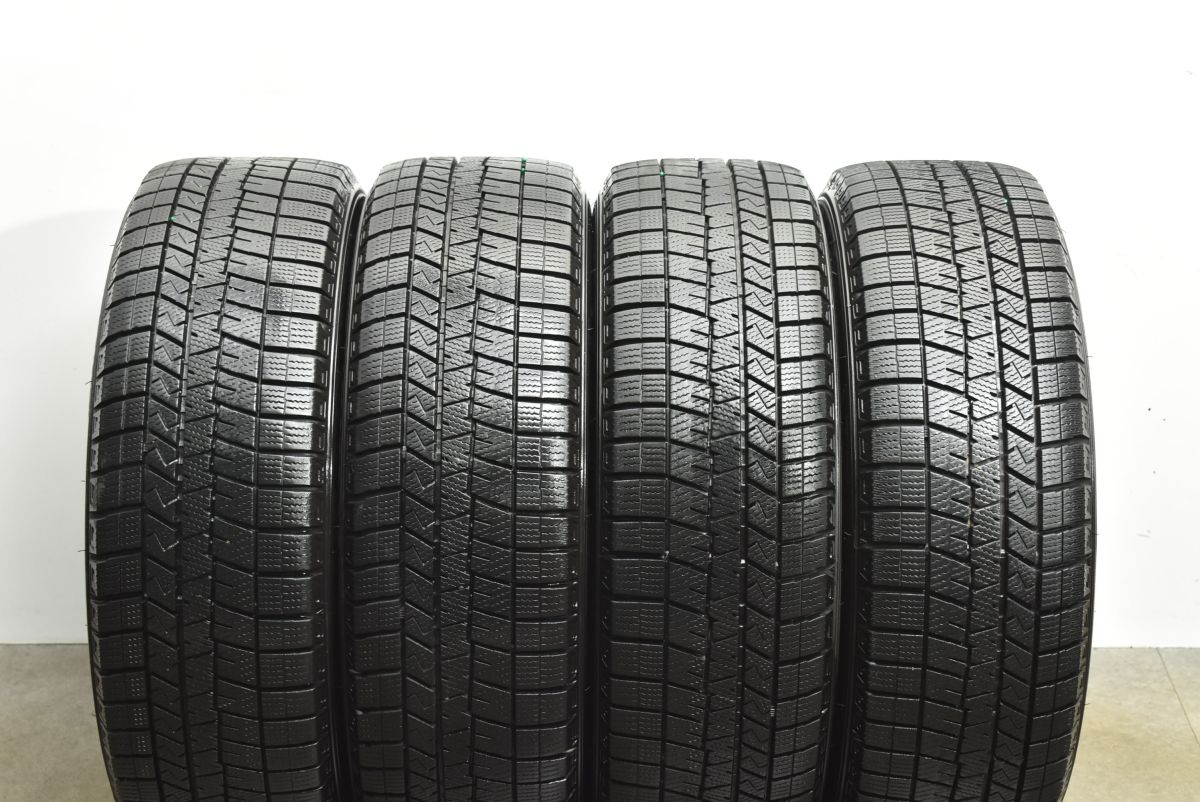  バリ溝 Weds VELVA SPORT II 16 in 6 J 40 PCD 100 ダンロップ ウィンターマックス WM 03 185 55 R ヤリス フィット スイフト 16インチ タイヤ ホイールセット