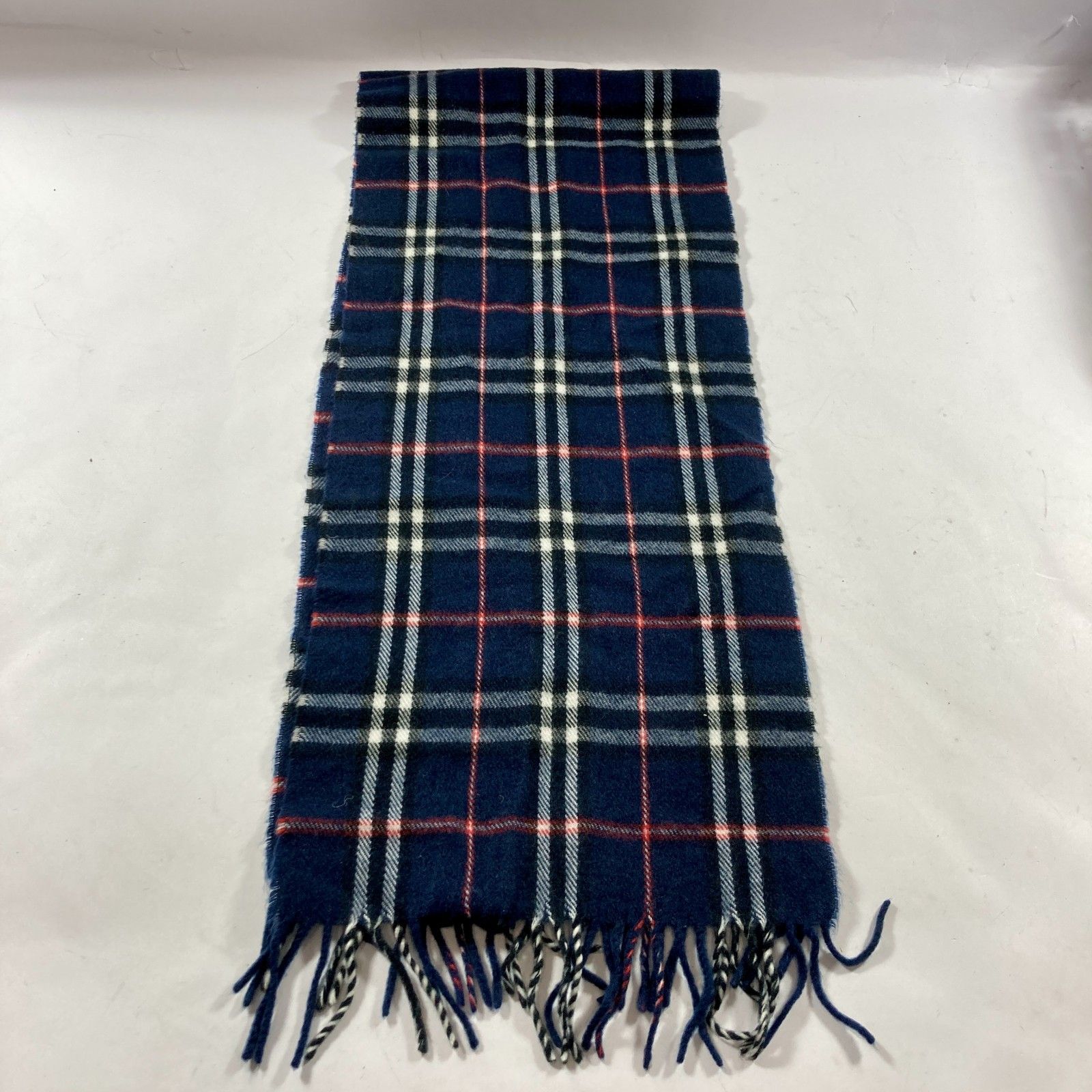☆ vintage Burberrys バーバリーズ マフラー チェック 100%ラムウール
