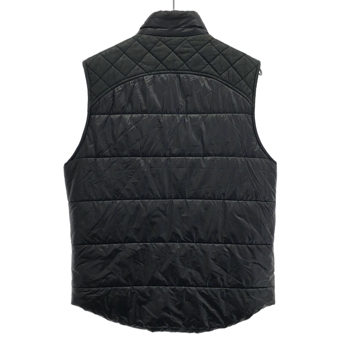 GIVENCHY ジバンシィ 10AW レザーヨークナイロンベスト ブラック 46 