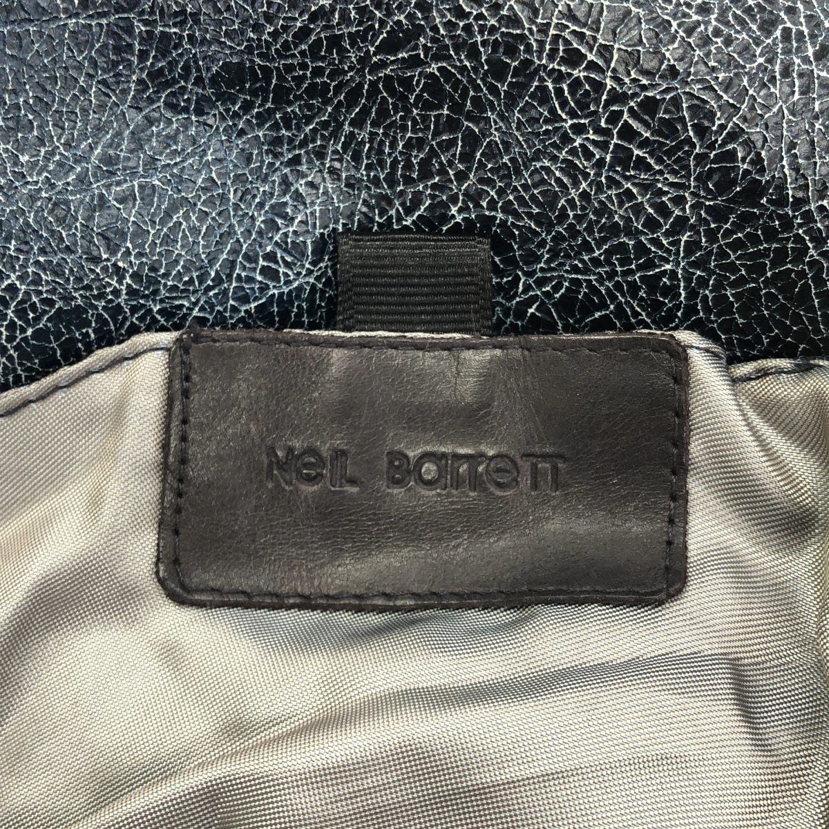 NEIL BARRETT ニールバレット クラックレザーベスト ブルー S - メルカリ