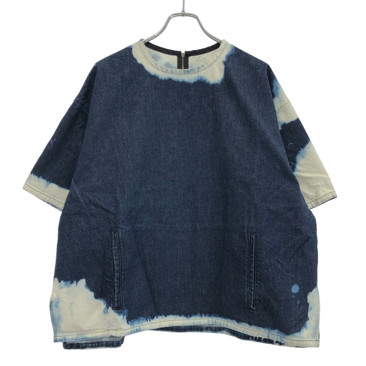 ANCELLM アンセルム BLEACH DENIM SS SHIRT ブリーチデニムショートスリーブシャツ ANC-SH 09-A インディゴブルー OS