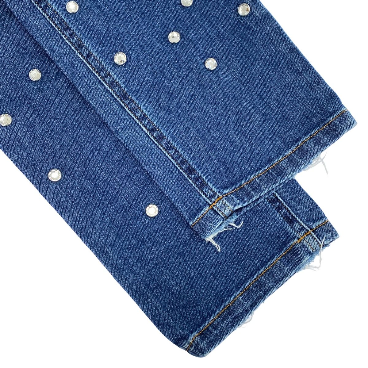 RED VALENTINO レッド ヴァレンティノ ラインストーンデザインデニム