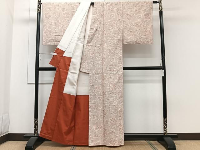 平和屋着物□上質な紬 枝花文 正絹 逸品 CABA5444xi - メルカリ