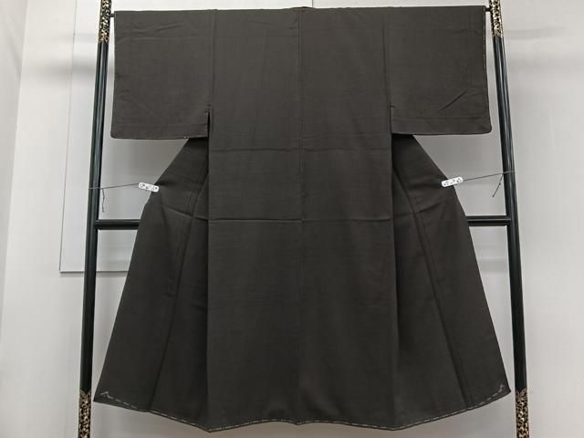 平和屋着物○男性 紬 墨色 正絹 逸品 DAAY9276az 平和屋着物□男性 紬