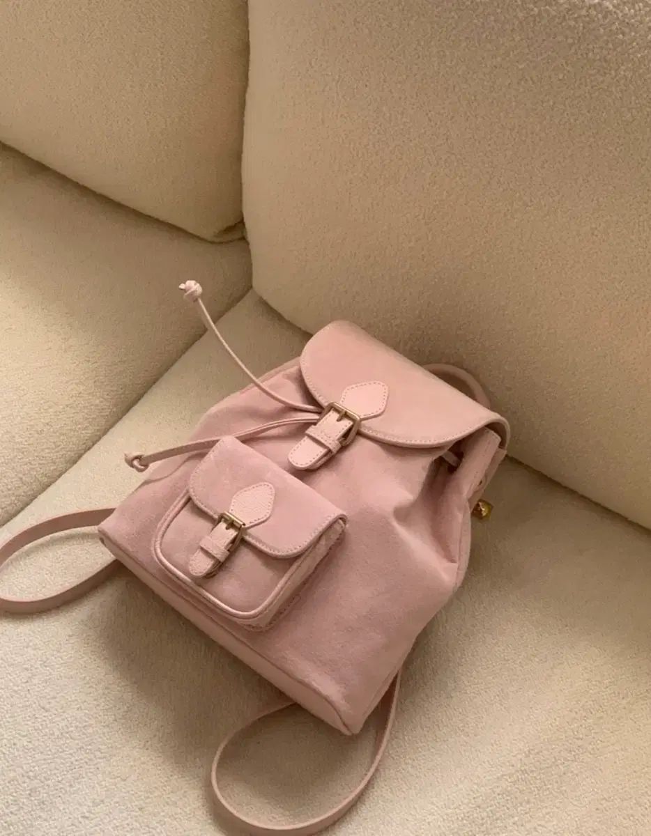 ザ バーネット チュール ピンク スウェード バックパック