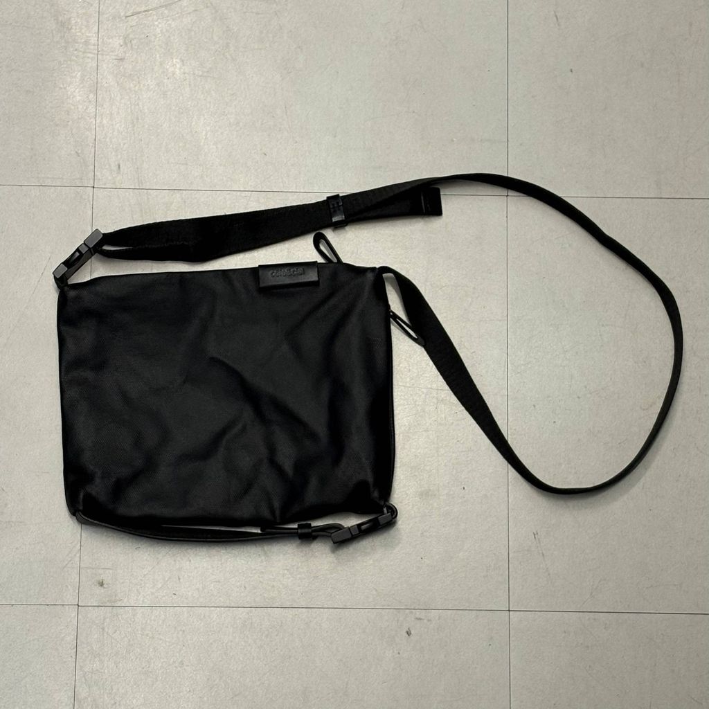 COTE-CIEL コートエシエル Inn Small Coated Canvas ショルダーバッグ ブラック size F 中目黒A 12