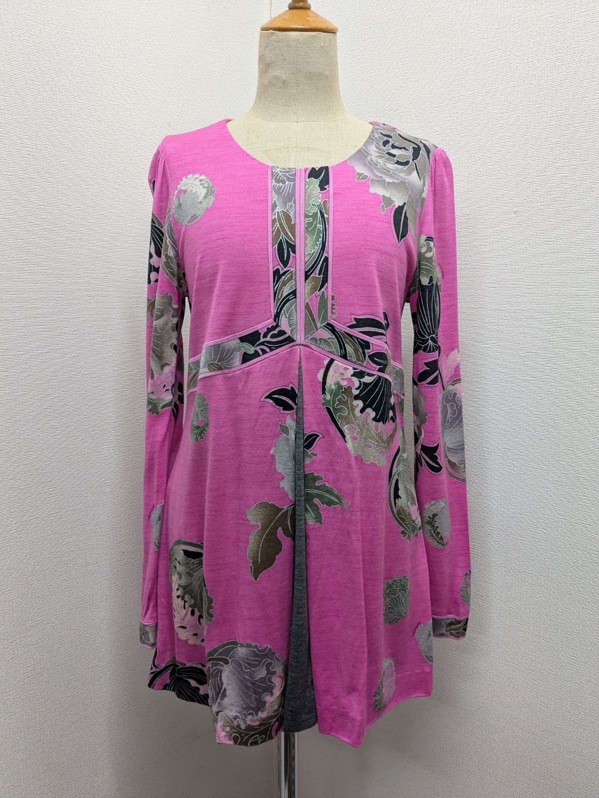 LEONARD レオナール ウール シルク 花柄 トップス チュニック - メルカリ
