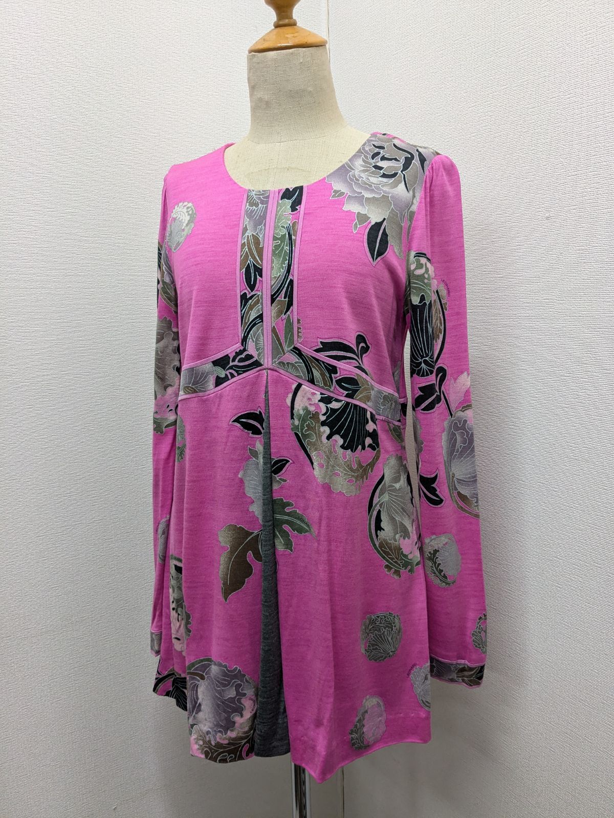 LEONARD レオナール ウール シルク 花柄 トップス チュニック - メルカリ