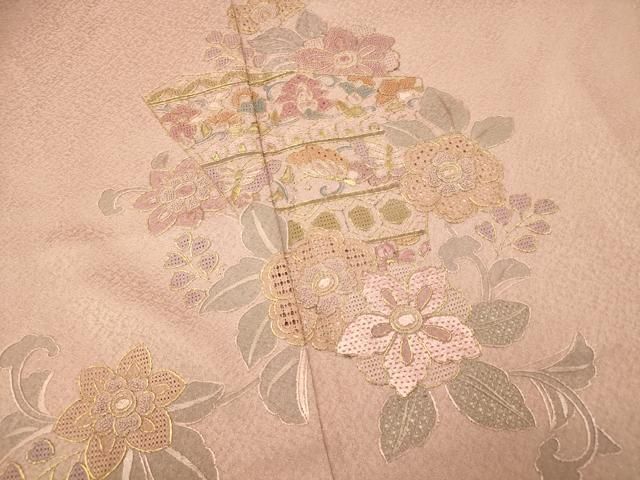 平和屋着物□訪問着 中国三大刺繍 スワトウ刺繍 汕頭刺繍 相良刺繍 総