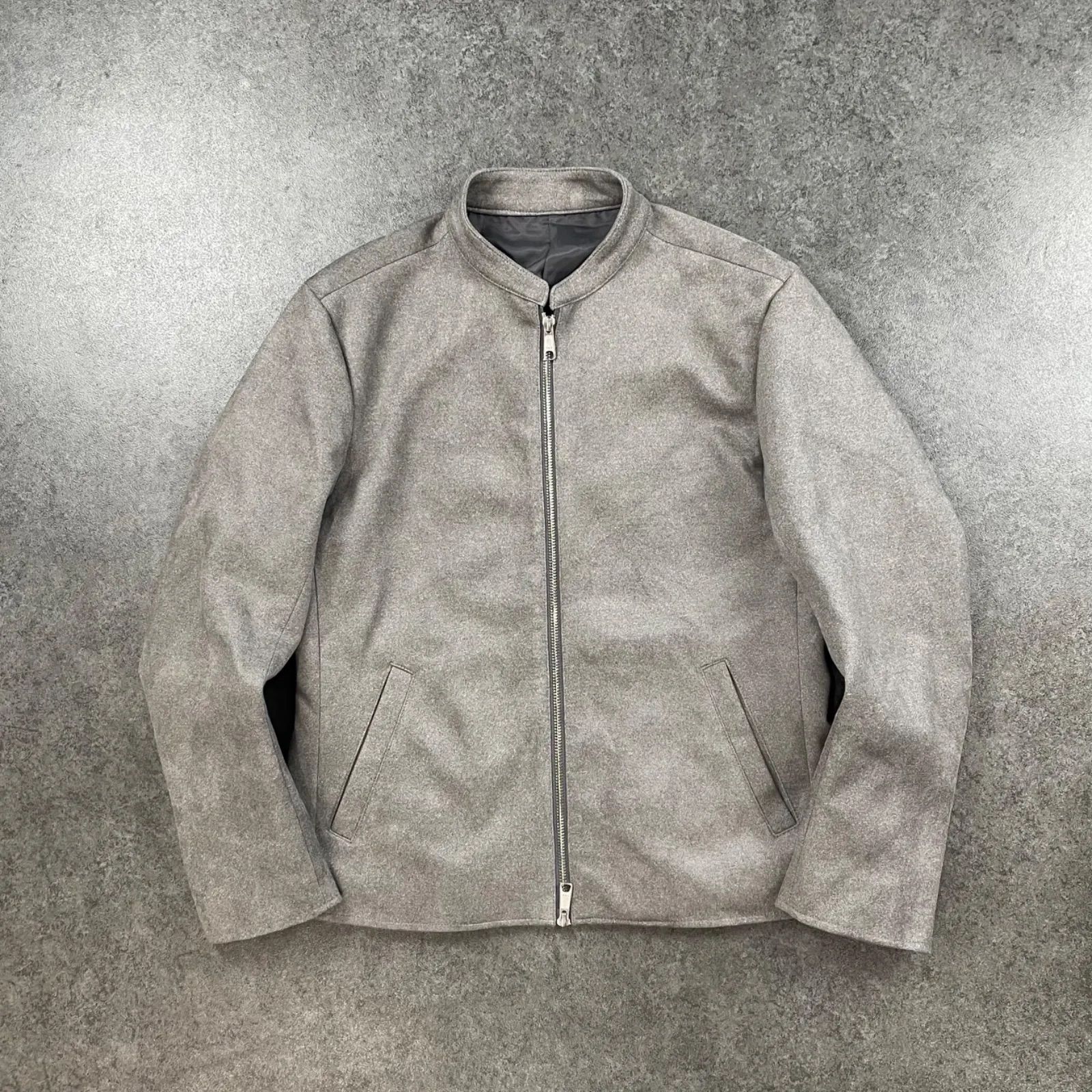 ships シップス ライダースジャケット シングル マシュマロスウェード