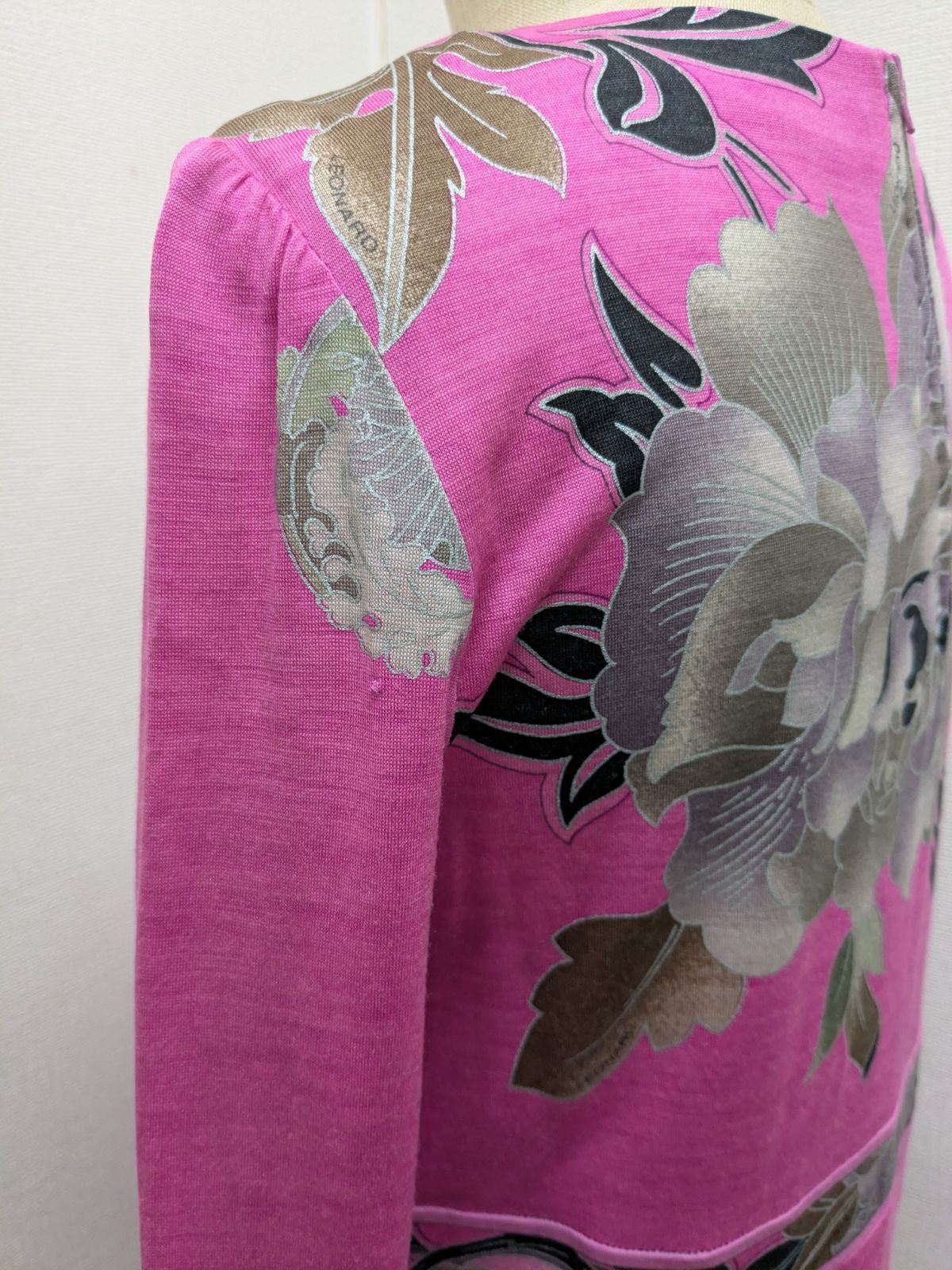 LEONARD レオナール ウール シルク 花柄 トップス チュニック - メルカリ