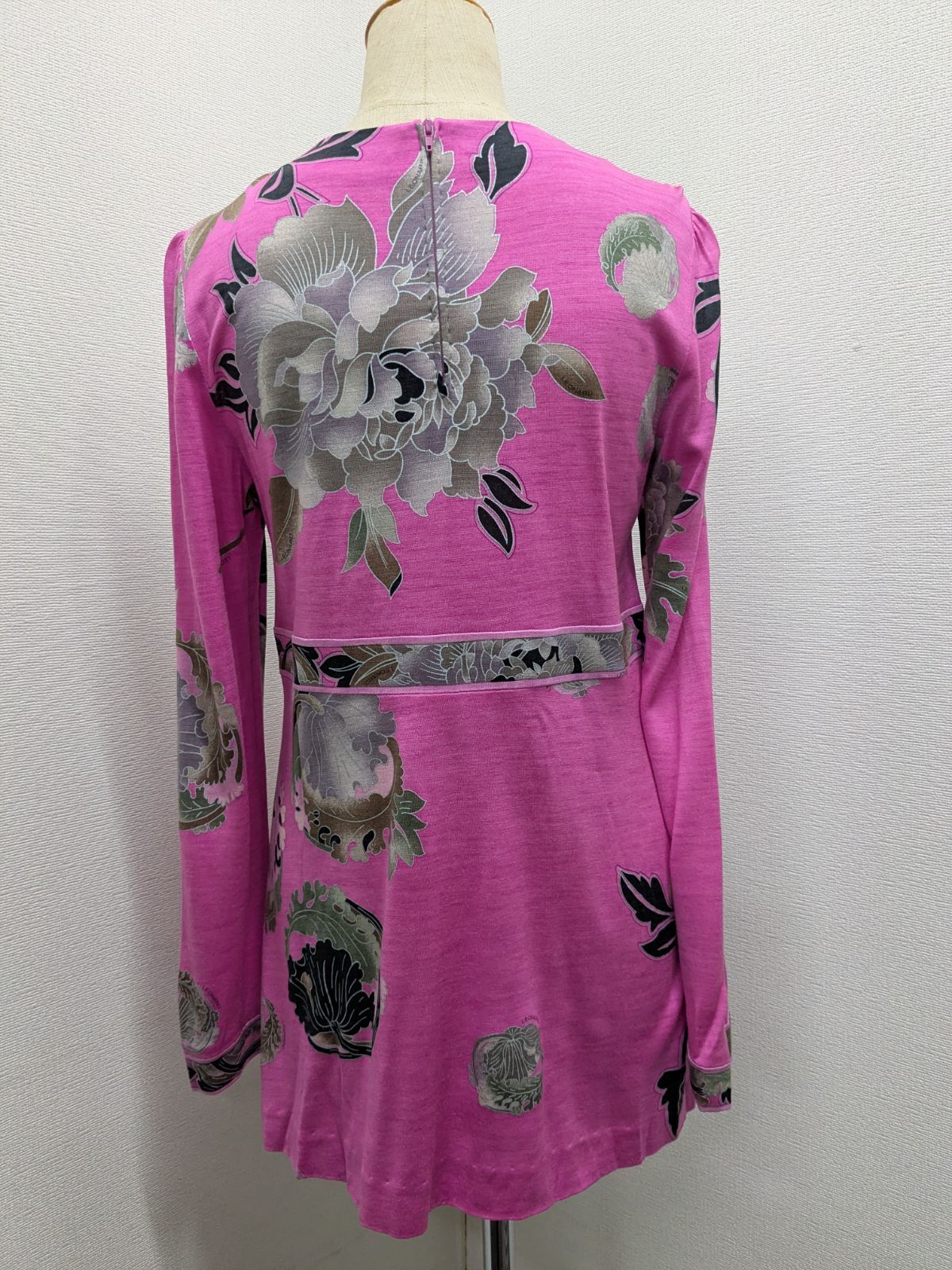LEONARD レオナール ウール シルク 花柄 トップス チュニック - メルカリ