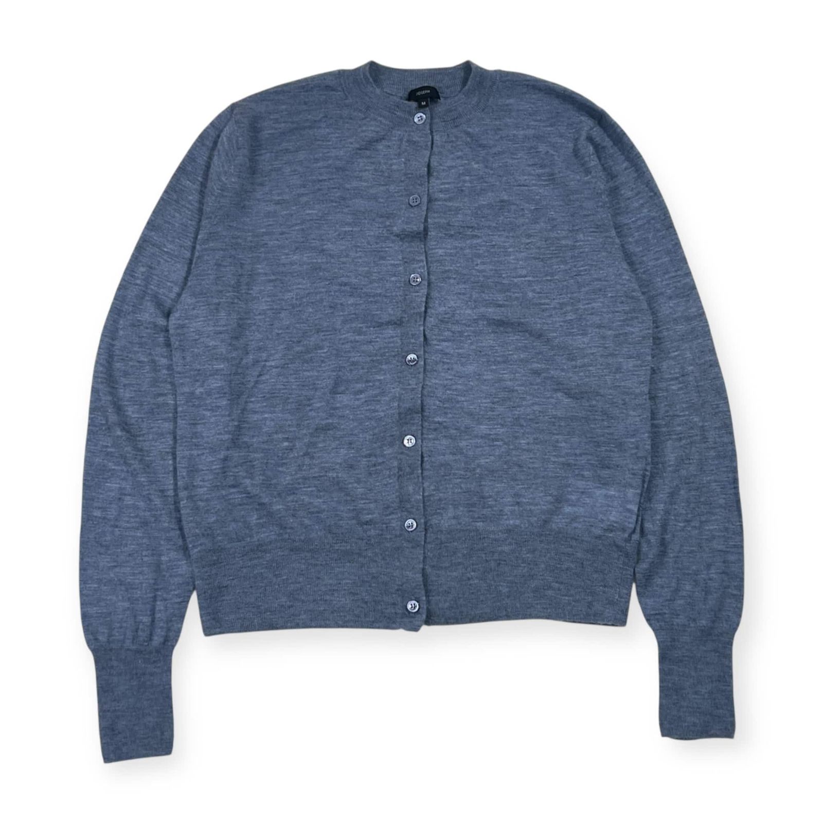 カシミヤ100% JOSEPH ジョセフ エルボーパッチ ニット カーディガン M