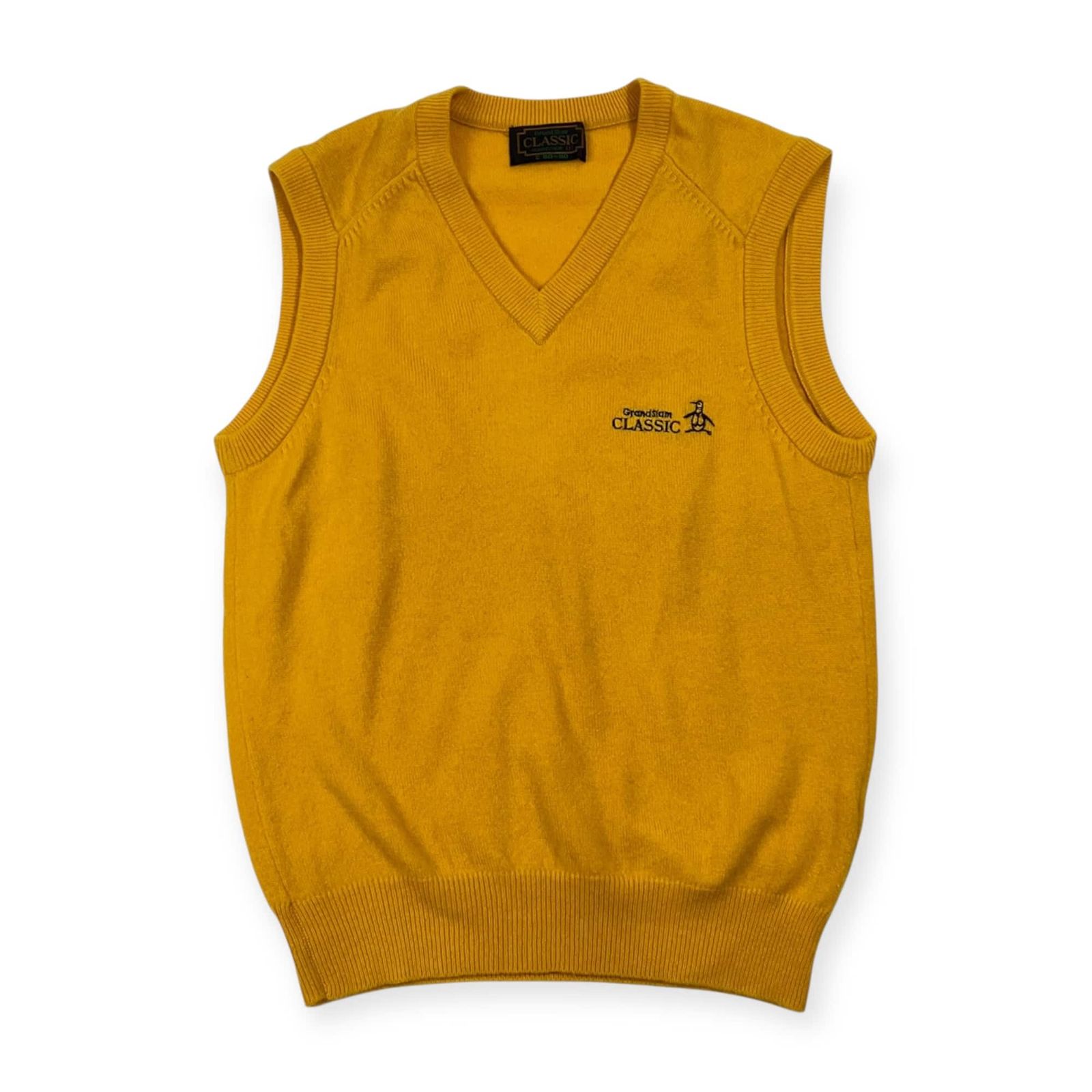 カシミヤ100% Grand Slam CLASSIC Munsing wear マンシング Vネック