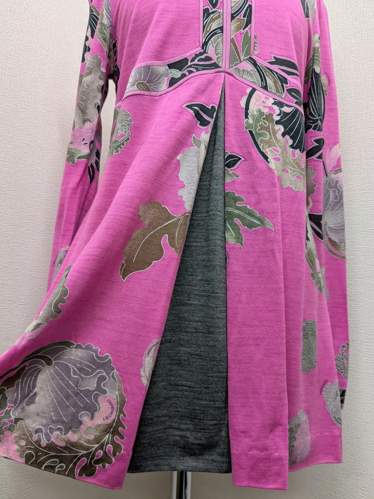 LEONARD レオナール ウール シルク 花柄 トップス チュニック - メルカリ