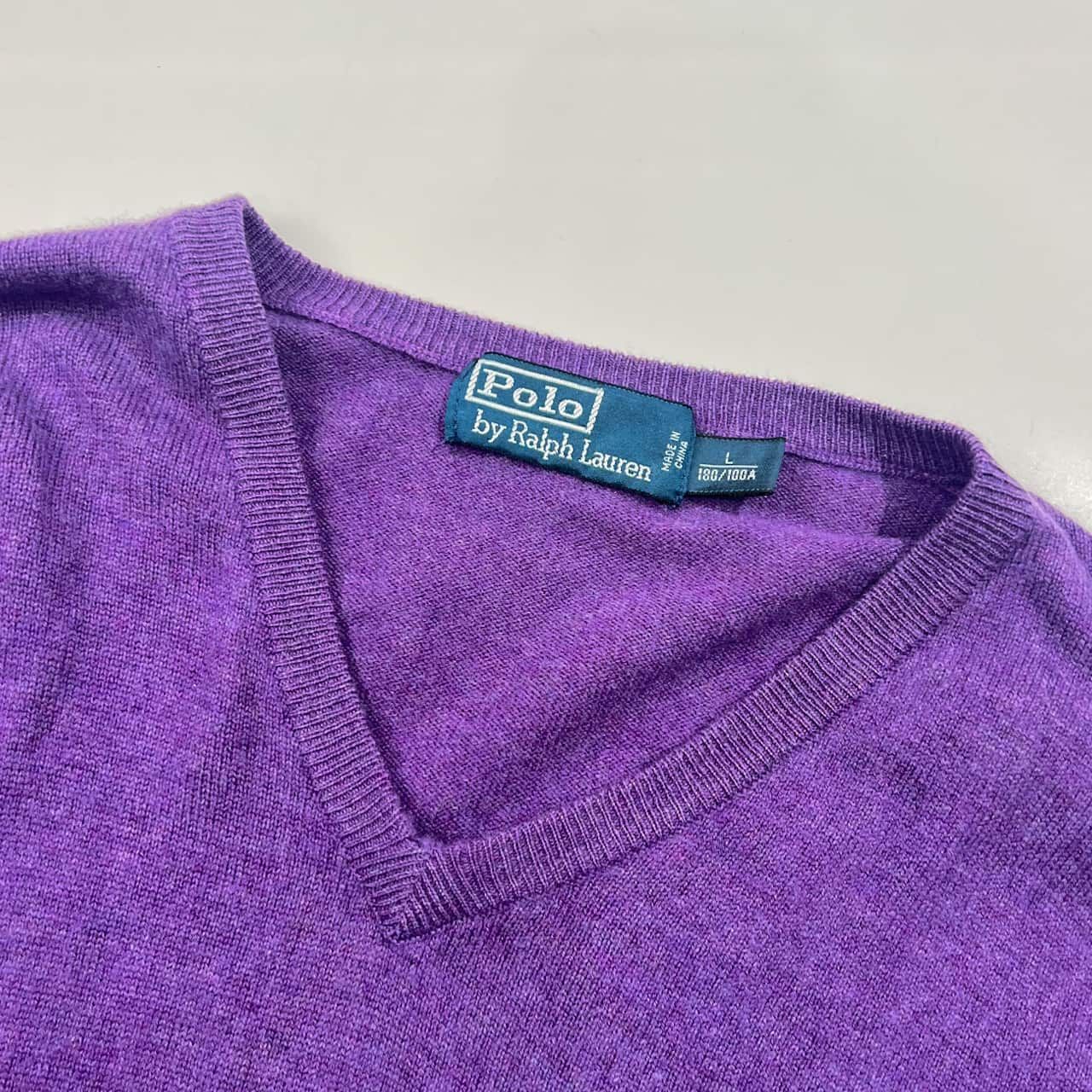 Polo by Ralph Lauren ラルフローレン Vネック ウール ニット セーター 