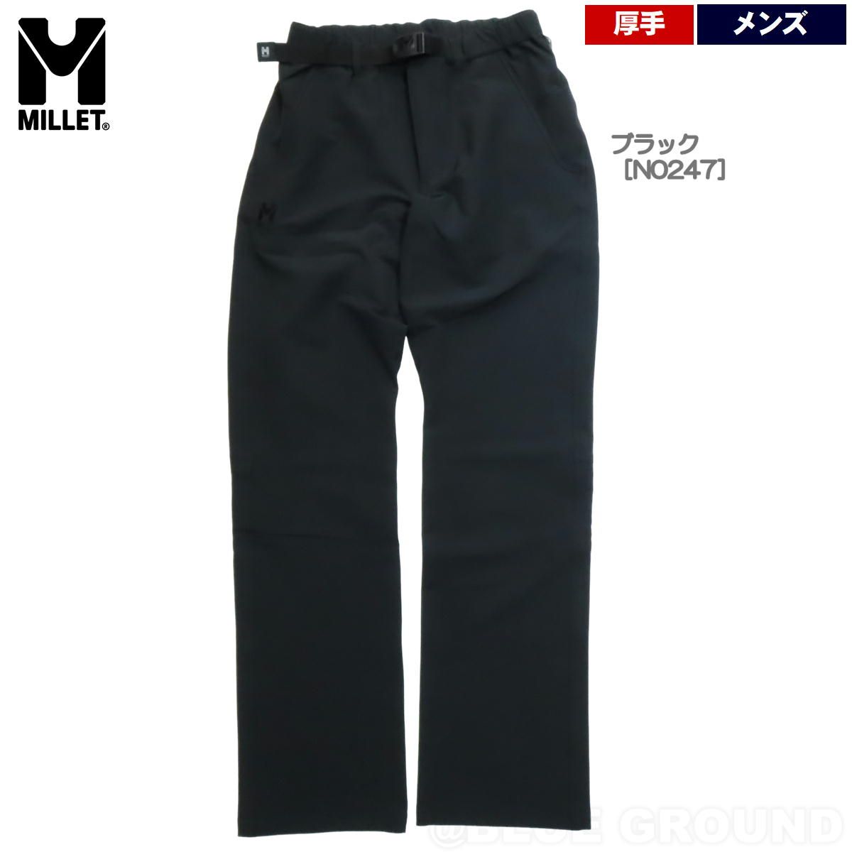 ミレー ドロワットウォームパンツ メンズ ブラック N 0247 S 日本M