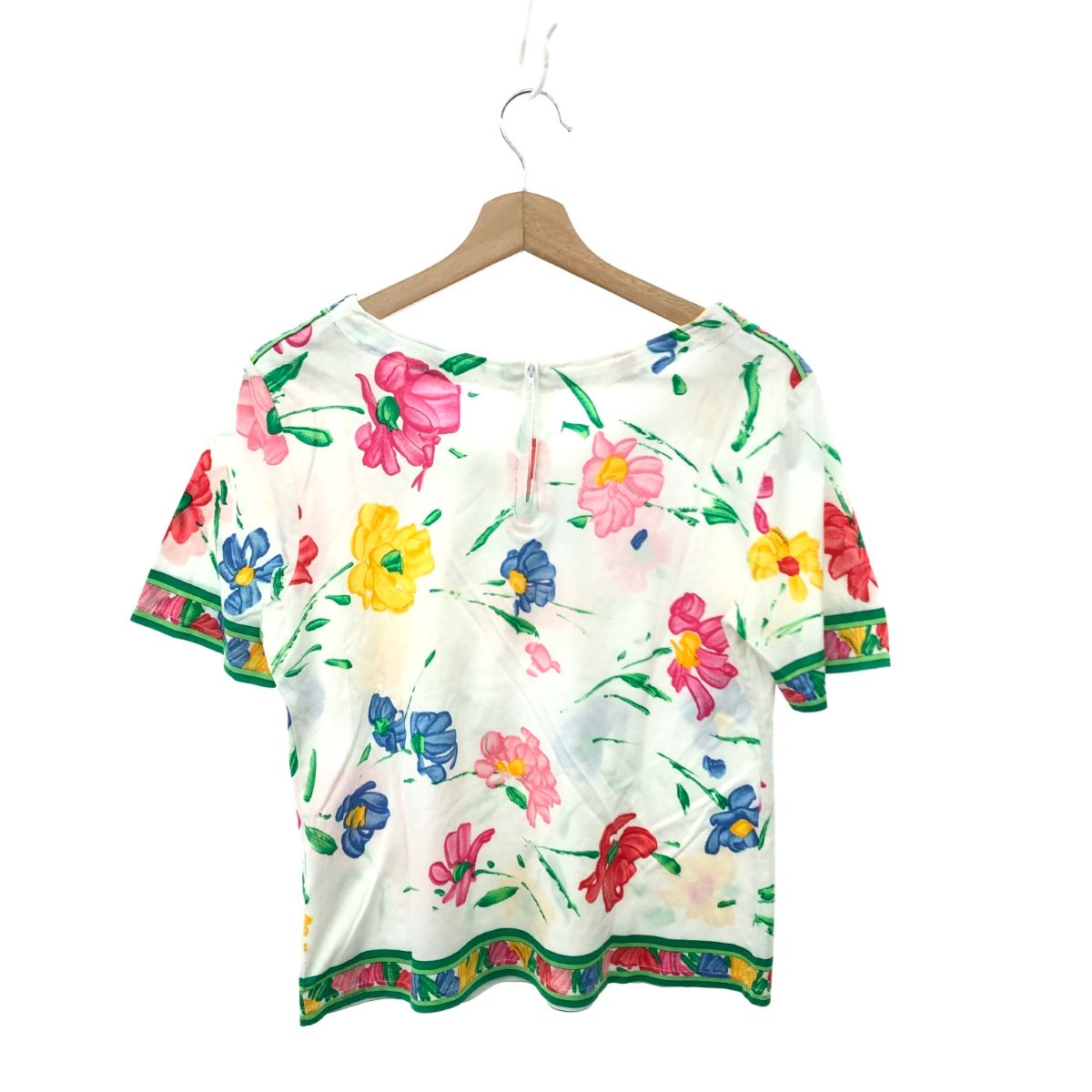 レオナール 半袖 LEONARD レオナール 半袖カットソー サイズ:L 総柄 ホワイト