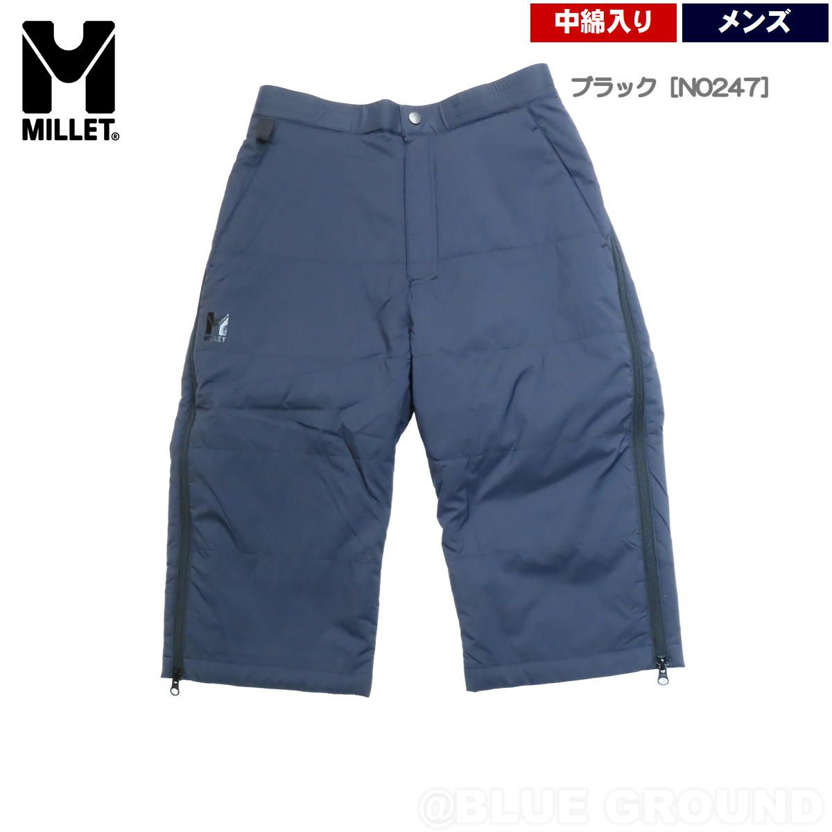 ミレー ブリーズバリヤー 3 4 パフパンツ ブラック N 0247 XL 日本XXL