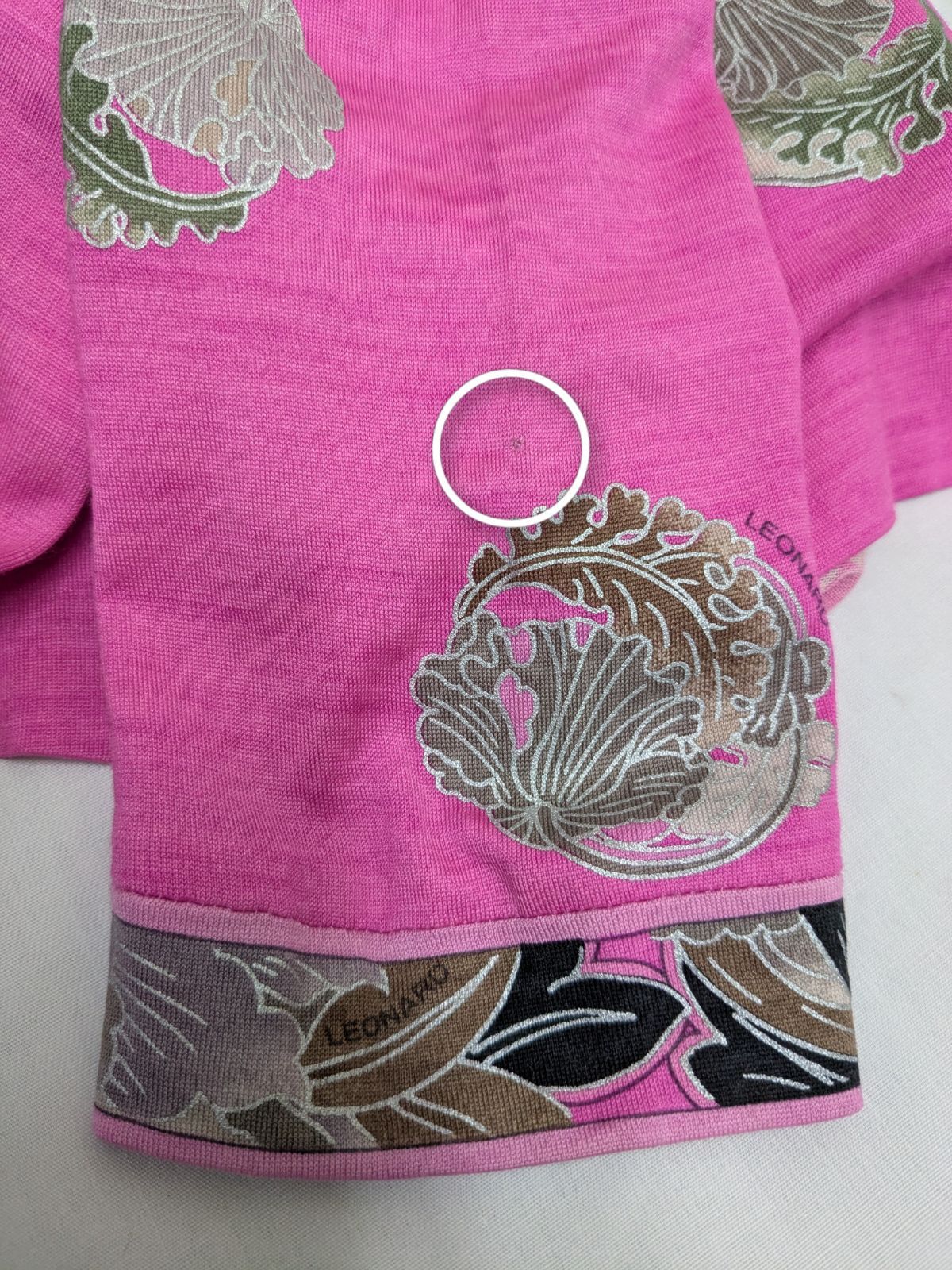 LEONARD レオナール ウール シルク 花柄 トップス チュニック - メルカリ