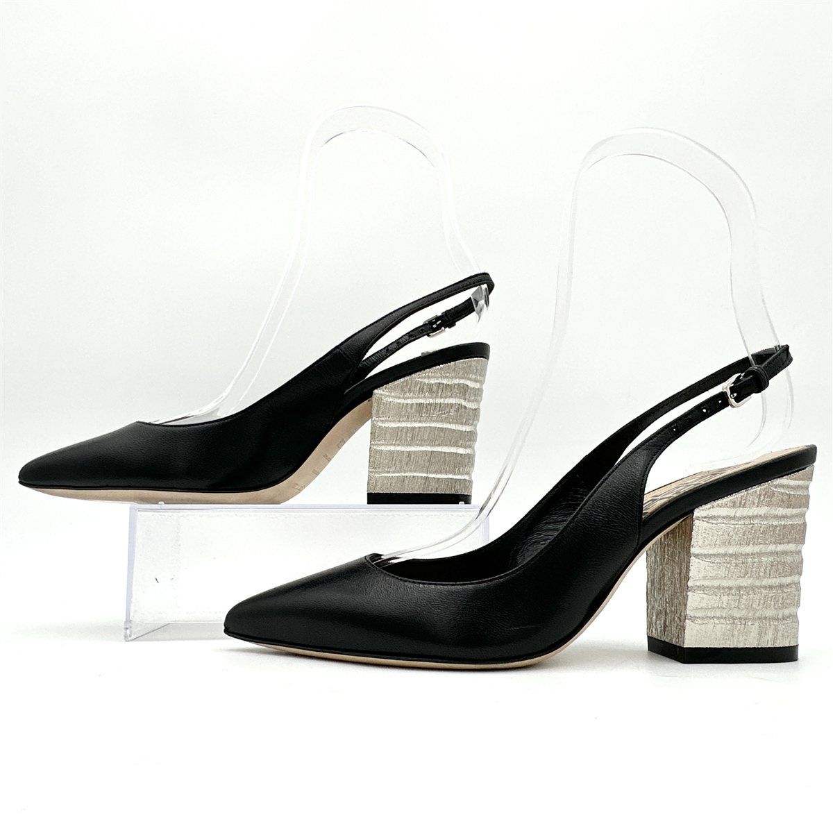 □希少・新品級□ Sergio Rossi ミュール 本革 ポインテッドトゥ