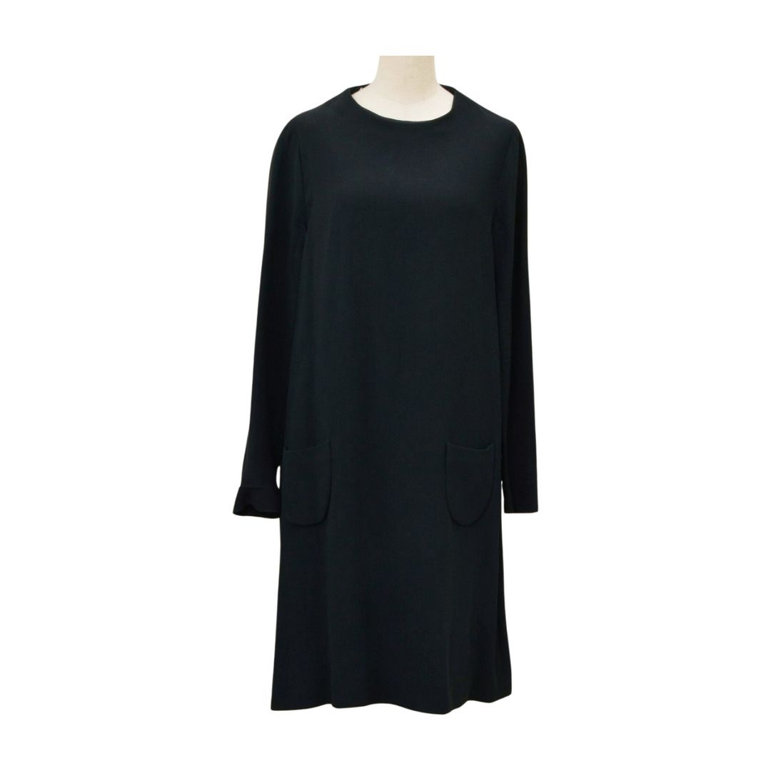 miu miu ミュウミュウ ワンピース ひざ丈 ブラック サイズ 40 DNA556