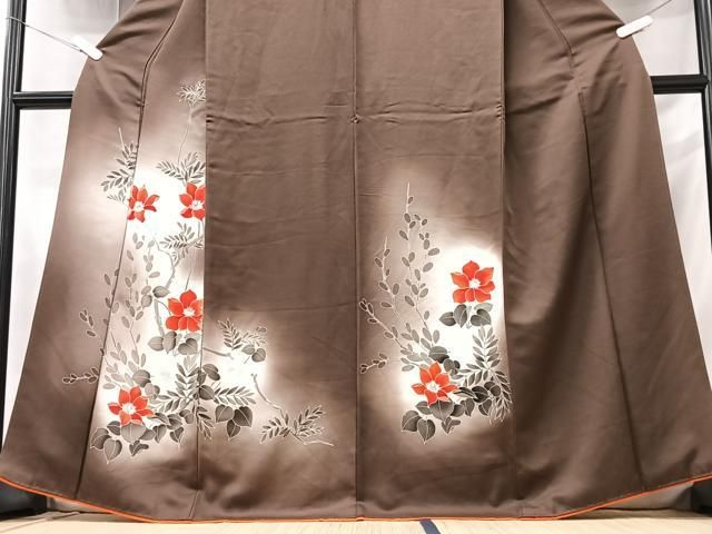 平和屋着物□訪問着 友禅 枝花文 暈し染め 正絹 逸品 CABA4163xe