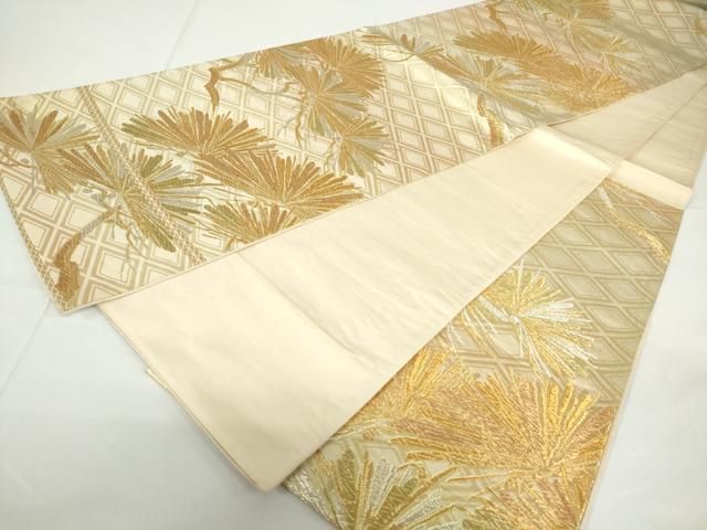 平和屋着物◎六通柄袋帯 老松 金銀糸 正絹 逸品 DAAZ5526ea - メルカリ