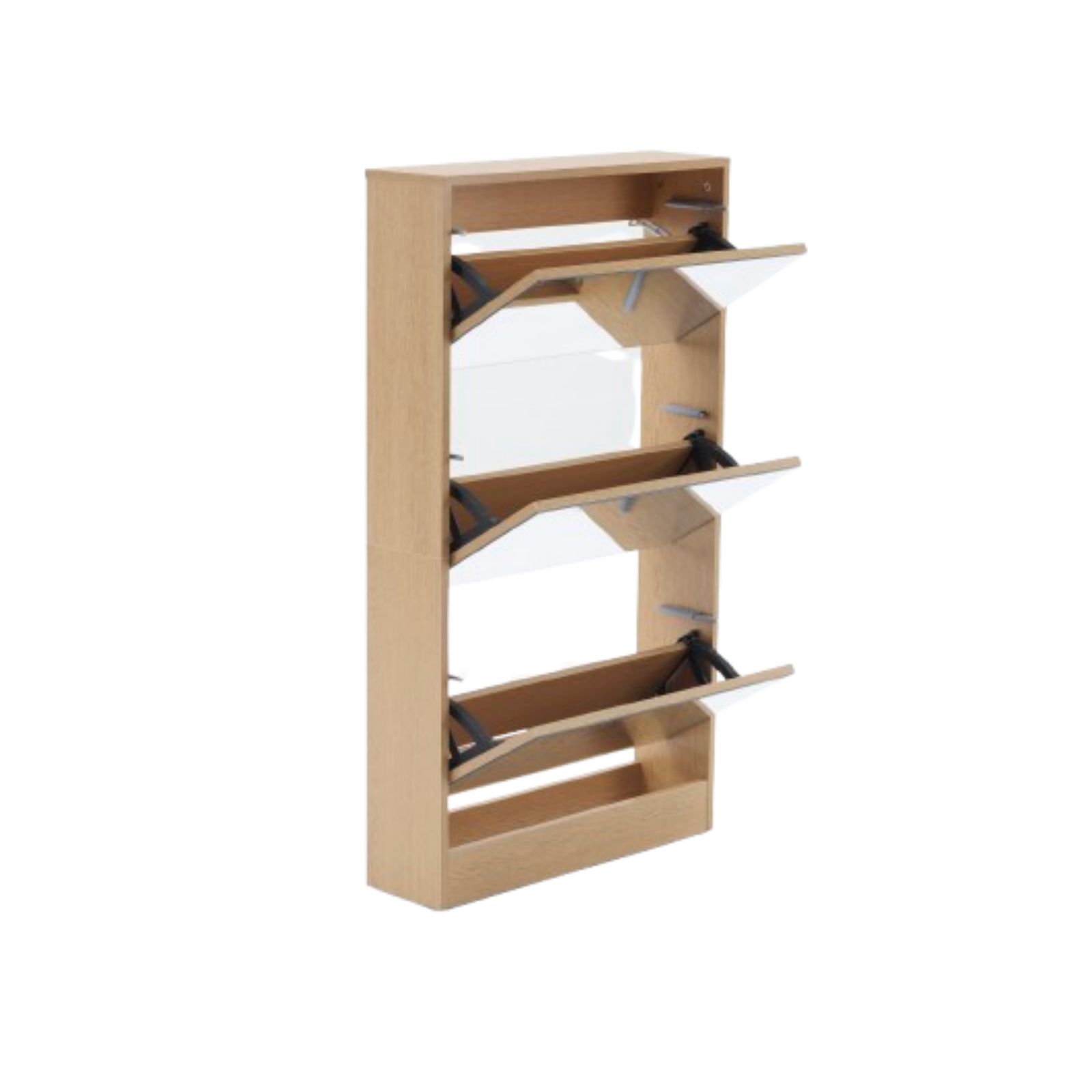 数量限定セール」 【鏡タイプ】下駄箱3段 シューズラック 玄関収納