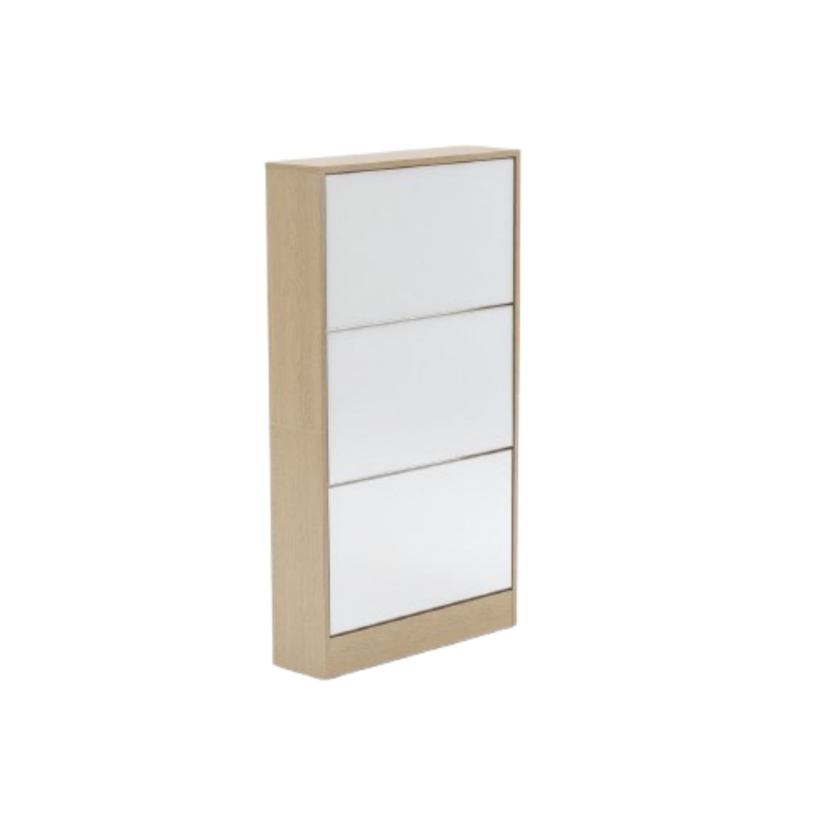 【新品】鏡付き3段シューズラック スリム玄関収納 倒れ防止 一人用 数量限定セール」 【鏡タイプ】下駄箱3段 シューズラック 玄関収納