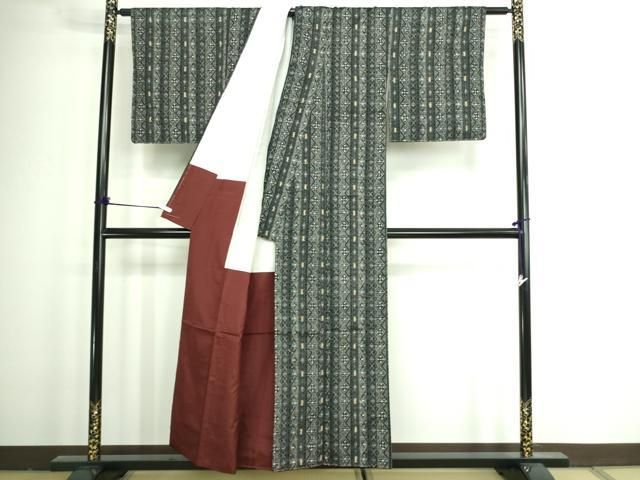 平和屋着物□上質な紬 菱間道 正絹 逸品 未使用 DAAZ9640sf - メルカリ