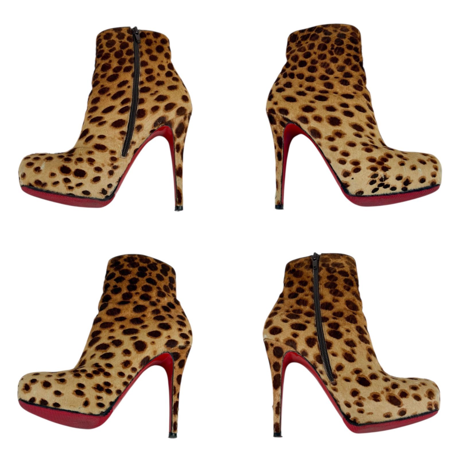 クリスチャンルブタン Christian Louboutin ハラコレザー ショート