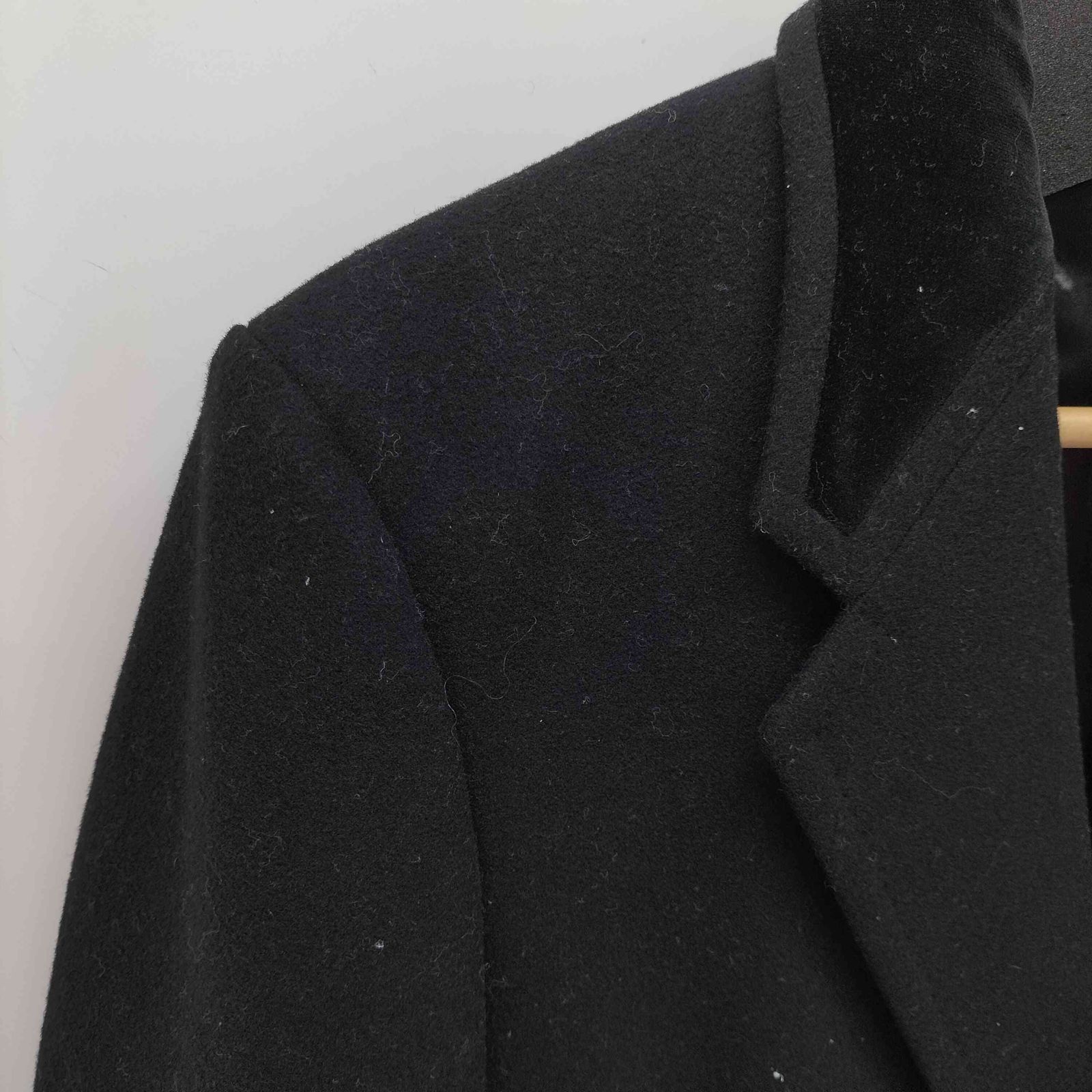 ポールスミス Paul Smith 襟ベルベット切替 ウール チェスターコート