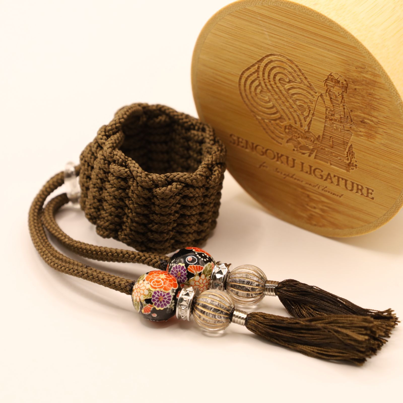 Sengoku Ligature Rikyu Brown 千利休 Tenor Samurai