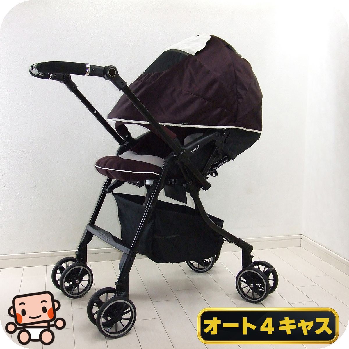 美品 ベビーカー 中古 コンビ メチャカル オート4キャス compact lotta