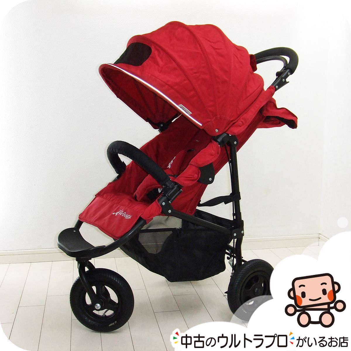 美品 ベビーカー 人気のエアバギー ココ ブレーキモデル AIRBUGGY coco